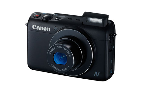 Canon PowerShot N100 riprende davanti e dietro l'obiettivo